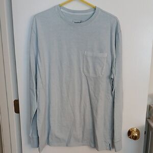 Goodfellow & Co Light Blue Long Sleeve Tee, Size XL